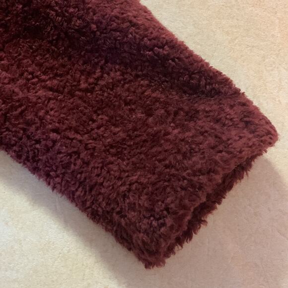 Pendleton womens medium red burgundy zip up jacket schaket warm cozy fall plaid - Picture 13 of 13